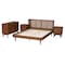Baxton Studio Rina MidCentury Modern Ash Walnut Finished Wood 4Piece Full Size Bedroom Set with Synthetic Rattan 223-9812-9813-11298-11300-ZORO - alternate 8